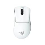 Razer Mouse Para Jogos Sem Fio Deathadder V3 Pro: Ergonômico Leve De 64 G - Sensor óptico De 30k Dpi - Interruptores ópticos De 3ª Geração - 8 Controles Programáveis - Bateria De Até 90 Horas - Branco