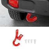 RAZPOY JL Engate De Reboque Traseiro Kit De Gancho De Reboque Original Acessórios Compatíveis Com Jeep Wrangler JL JLU 2018 2024 Vermelho