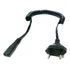 Rb Tronics Cabo De Força Para Barbeador Tipo 8 Espiral 10a 1 Metro