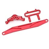 Rc Steering Group Upper Cover, Steering Group Rc Front Fixing Bracket Easy To Install Upper Cover For Redcat Xbe Xte For 1/10 Monster Truck(red)