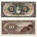 Rc0577 R184s 10 Mil Réis Specimen 1927 Mocinha