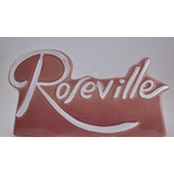 Rdf01746 Roseville Placa Publicitaria Em Cerâmica Déc 20