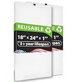 REair Kit Profissional De Filtro De Ar 18 X 24 X 1- Filtro De Ar Lavável E Reutilizável 18 X 24 X 1 Para Forno CA HVAC- Filtros De Ar MERV 8- Lavável Na Máquina E Lavável Na Secadora- Filtro De Ar De