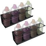 RealPlus Organizador De Lata De Spray Aerossol Suporte De Garrafa De Spray De 4 Latas Aço Resistente Montado Na Parede Para Garagem E Espaço De Trabalho Pacote Com 2
