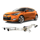 Rear Section Exhaust Em Inox Hyundai Veloster 1mes Club