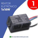 Reator 1x16 15w P lâmpada Fluorescente Bivolt Tubular Germicida