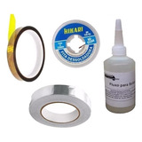 Reballing Bga Fluxo No Clean Malha Fita Aluminio Kapton