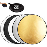 Rebatedor 5 Em 1 60cm Branco Preto Prata Dourado Difusor Bag Pdimport