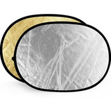 Rebatedor Oval 2x1 60x90 Cm Prata dourado 60x90cm Case