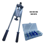 Rebitadeira Manual Rebite Rosca Int Manipulo Maleta M4 M10