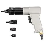 Rebitador De Ar Metal Autotravante Pistola De Rebitagem Pneumática Profissional Estável Puxar Porca Rebitadeira De Ar Automático Ferramenta De Pistola De Porca Com Mandril De Porca Com Acessórios Para Todos Os Tipos De Placa De Metal Tubo Etc M6 M8