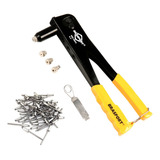 Rebitador Manual Alicate Rebitadeira C 4 Bicos 100 Rebites