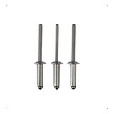 Rebite De Repuxo 4 0x10mm Alumínio E Aço Kit C 100 Peças