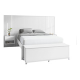 Recamier Baú Sapateira Cama Casal Rodízio De Gel Silicone