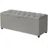 Recamier Calçadeira Baú Solteiro 0 80cm Berlim Sapateira Estofada Loja Dellux Cinza