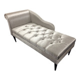 Recamier Long Chaise Divã Captonado Varias Cores