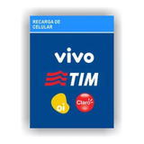 Recarga De Celular Crédito Online Tim Claro Vivo Oi R$ 15,00
