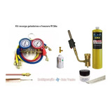 Recarga Gas R134a P Geladeira Manifold Schrader Filtro