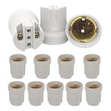 Receptáculos  Bocal  soquete Porcelana E27   Kit 15 Unidades