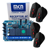 Receptor 4 Canais Multi Funções 248tx Mkn 4 Controles Remoto