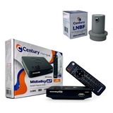 Receptor Midiabox B5 Century Midia Box B5 Hdtv Banda C E Ku Cor Preto