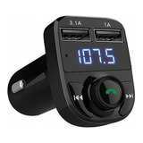 Receptor Transmissor Veicular Com Bluetooth Fm Mp3 Usb