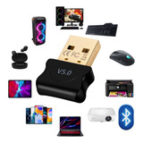 Receptor Usb 5.0 Plug And Play Adaptador Bluetooth Pc Notebo