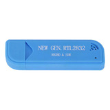 Receptor Usb Nova Geração Rtl2832u Sdr ads b fm 1 Linha Cor Azul
