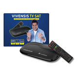Receptor Vivensis Vx10 Nova Parabólica Digital Sathd 110 220v Preto