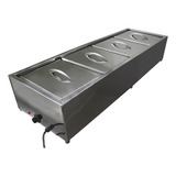 Rechaud Balcão Buffet Self Service Termico 4 Cubas Quentes Ekenox