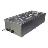 Rechaud Buffet Termico 3 Cubas Elétrico Inox Self Service