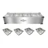 Rechaud Condimentadora Elétrica 220v Inox 4 Cubas De Bancada