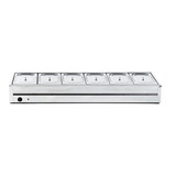 Rechaud De Mesa Térmico 6 Cubas 1 2 Gn X 100 Mm Quentes Ibet