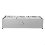 Rechaud Eletrico Térmico 220v Inox 3 Cuba Linha Self Service