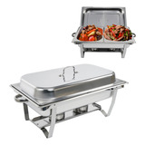 Rechaud Inox 1 2 Cubas 9l Panelas Banho Maria Buffet Yesop