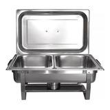 Rechaud Inox 2 Cubas 13 Litros Banho maria Original