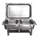 Rechaud Inox 2 Cubas 13 Litros Banho maria Richôa