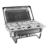 Rechaud Inox 3 Cubas 13 Litros Banho maria Richoa