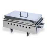 Rechaud Inox Braseiro Parrillero Uruguaio Grande C tampa