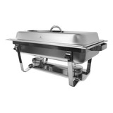 Rechaud Retangular Para Buffet Pr 111 Inox 2 Cubas Gn Progás