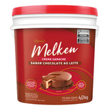 Recheio Creme Ganache Melken Sabor Chocolate Ao Leite 4kg