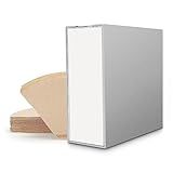Recipiente De Armazenamento Para Filtro De Café Dispensador Quadrado De Alumínio Com Suporte De Filtro De Papel Caixa De Armazenamento Para Balcões De Café N 1 2 V60 E Organizador De Filtro De