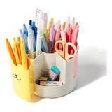 Recipiente De Canetas Com Artigos De Papelaria Fofos Para De