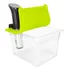 Recipiente De Silicone Eerie Com Tampa, Transparente, Verde