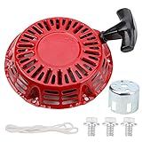 Recoil Starter Pull Start Assembly Para Honda GX120 GX160 GX200 159cc 196cc Motor Geradores Mini Bike Go Karts Cortador De Grama ATVs Substituir Peça - 28400-Z0T-003ZB 28400-ZH8-023ZB 28400-Z4M-305ZB- Vermelho
