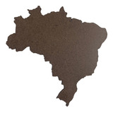 Recorte Mapa Do Brasil Mdf Cru