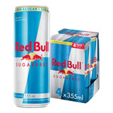 Red Bull Energy Drink Sugar Free 355 Ml Pack C 4 Unidades