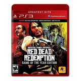 Red Dead Redemption Ps3 Edição Game Do Ano Mídia Física Novo