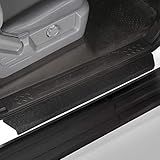 Red Hound Auto Ajuste Personalizado 2009 2014 Compatível Com Ford F 150 Crew Cab SuperCrew Door Step Sill Plate Protector Shield 4 Dr 4 Peças Kit 2010 2011 2012 2013 Paint Guard Paint Guard