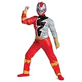 Red Ranger Muscle Costume For Kids Official Power Rangers Dino Fury Outfit With Mask Child Size Large 10 12 